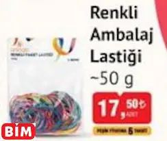 RENKLİ  AMBALAJ  LASTİĞİ  ~50 G